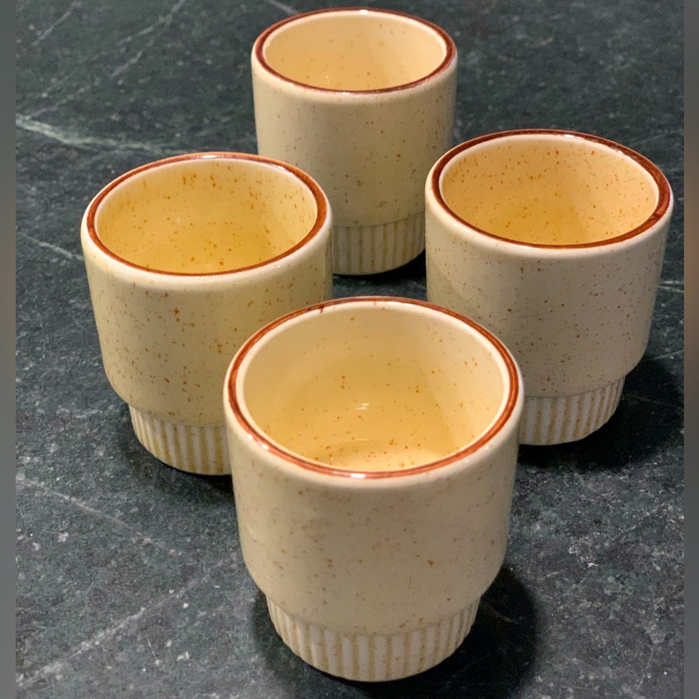 POOLE | Set of 4 | Vintage Porcelain Egg Cups